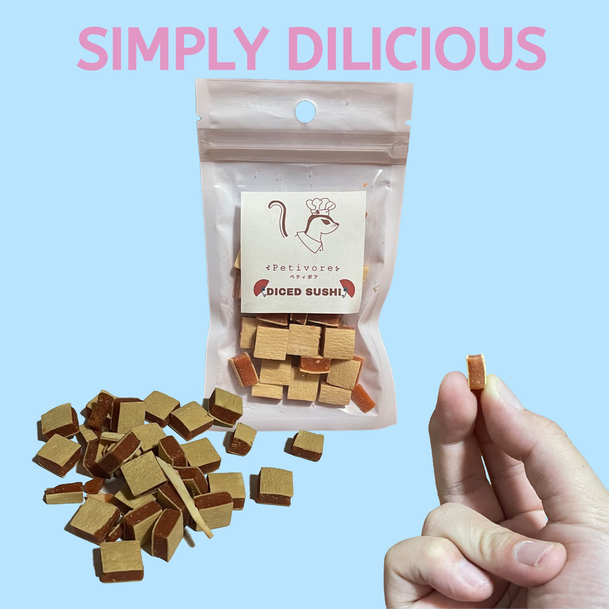 Premium Sushi Steak Treats for Sugar Gliders & Small Exotic Pets - Healthy Hamster, Squirrel, Chinchilla & Marmoset Snacks - High Protein Food (30g) - Perfect for Training Rewards & Bonding Time with Your Furry Friends