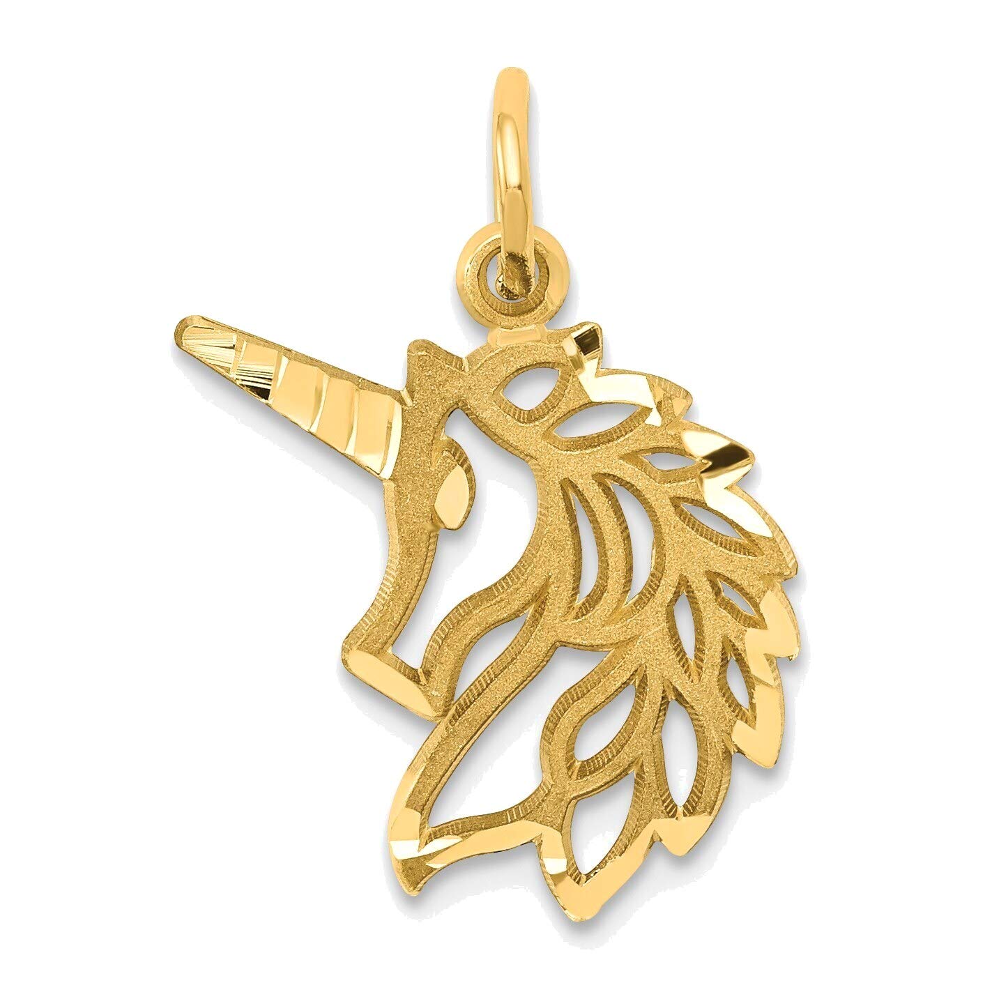 14K Yellow Gold Unicorn Head Pendant Necklace - Bonyak Jewelry for Women & Girls - Perfect Gift for Birthday, Valentine's Day & Special Occasions