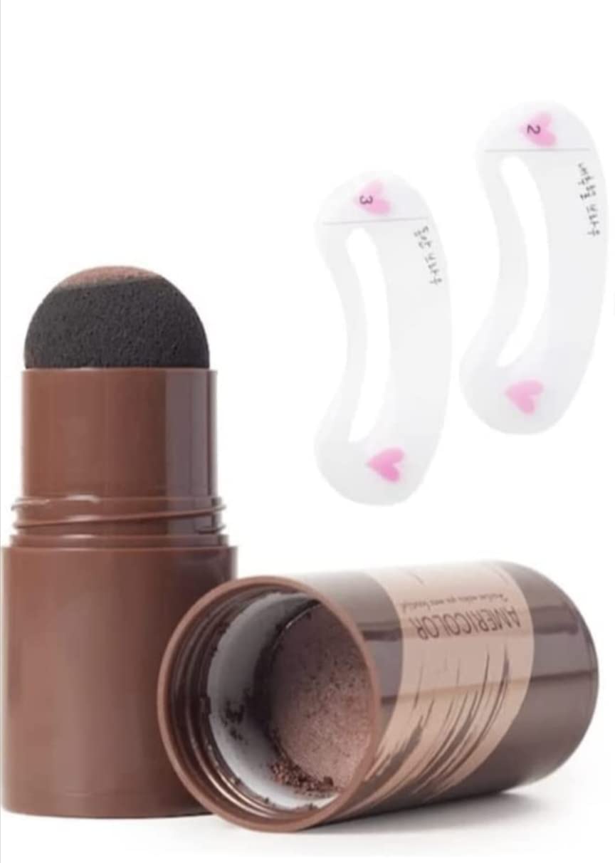 Huda Beauty Hairline Shadow Powder Stick - Instant Hair Thickening & Filling for Men & Women | Natural-Looking Hairline Cover for Thin Hair & Bald Spots | Perfect for Daily Use, Special Occasions & Confidence Boost