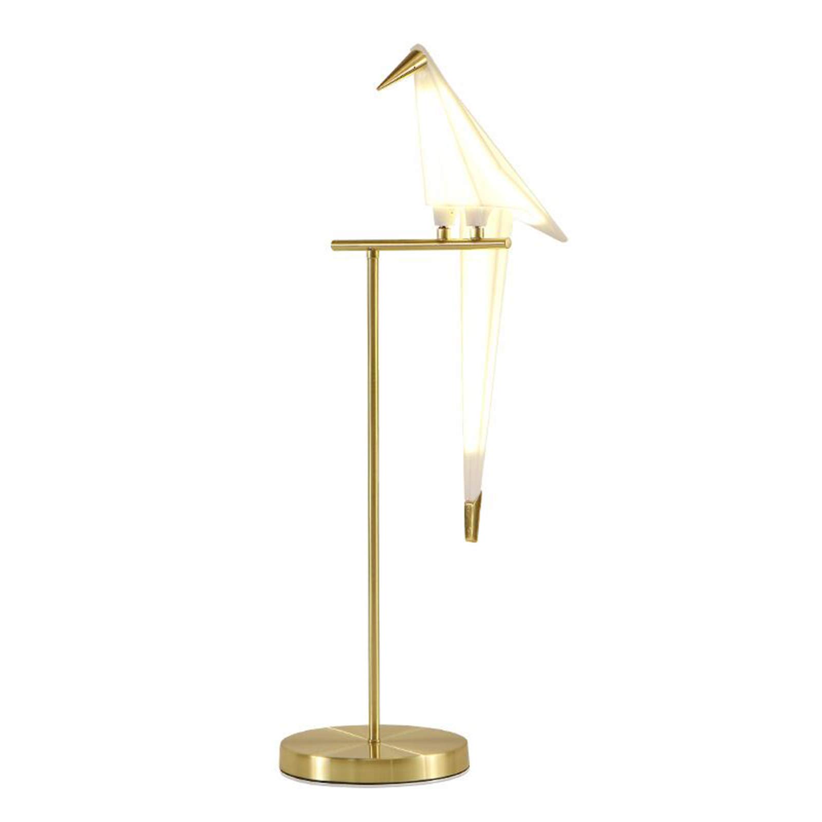 CNCEST LED Origami Crane Bird Table Lamp - Modern Nordic Style LED Paper Crane Lampshade with Metal Base, Warm White Light for Living Room, Bedroom, Bedside & Office Desk | Perfect Reading Light & Decorative Night Light for Relaxation