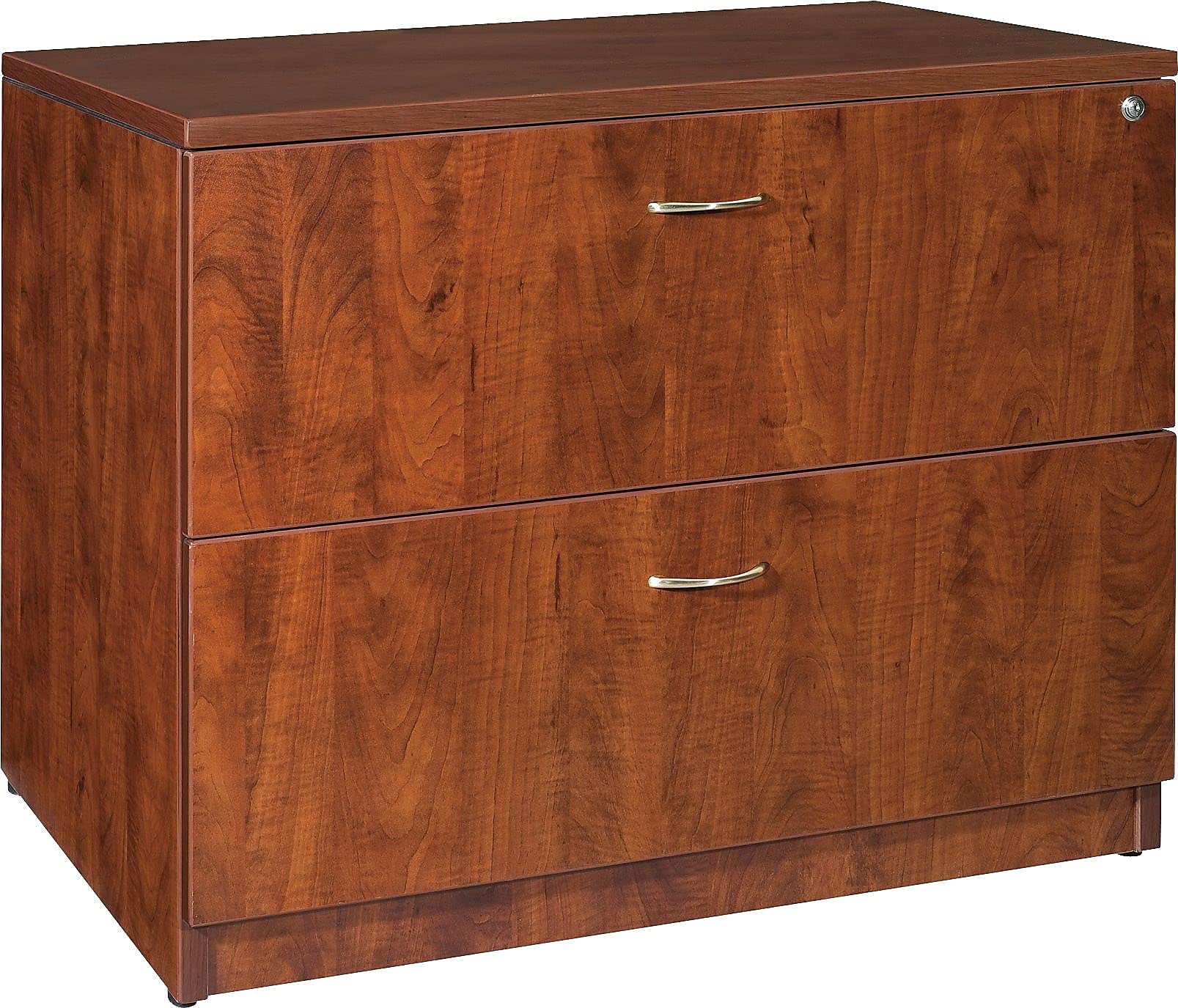 Lorell LLR69433 Essentials 2-Drawer Lateral File Cabinet - Letter Size, Black - Home & Office Storage Solution for Documents & Files