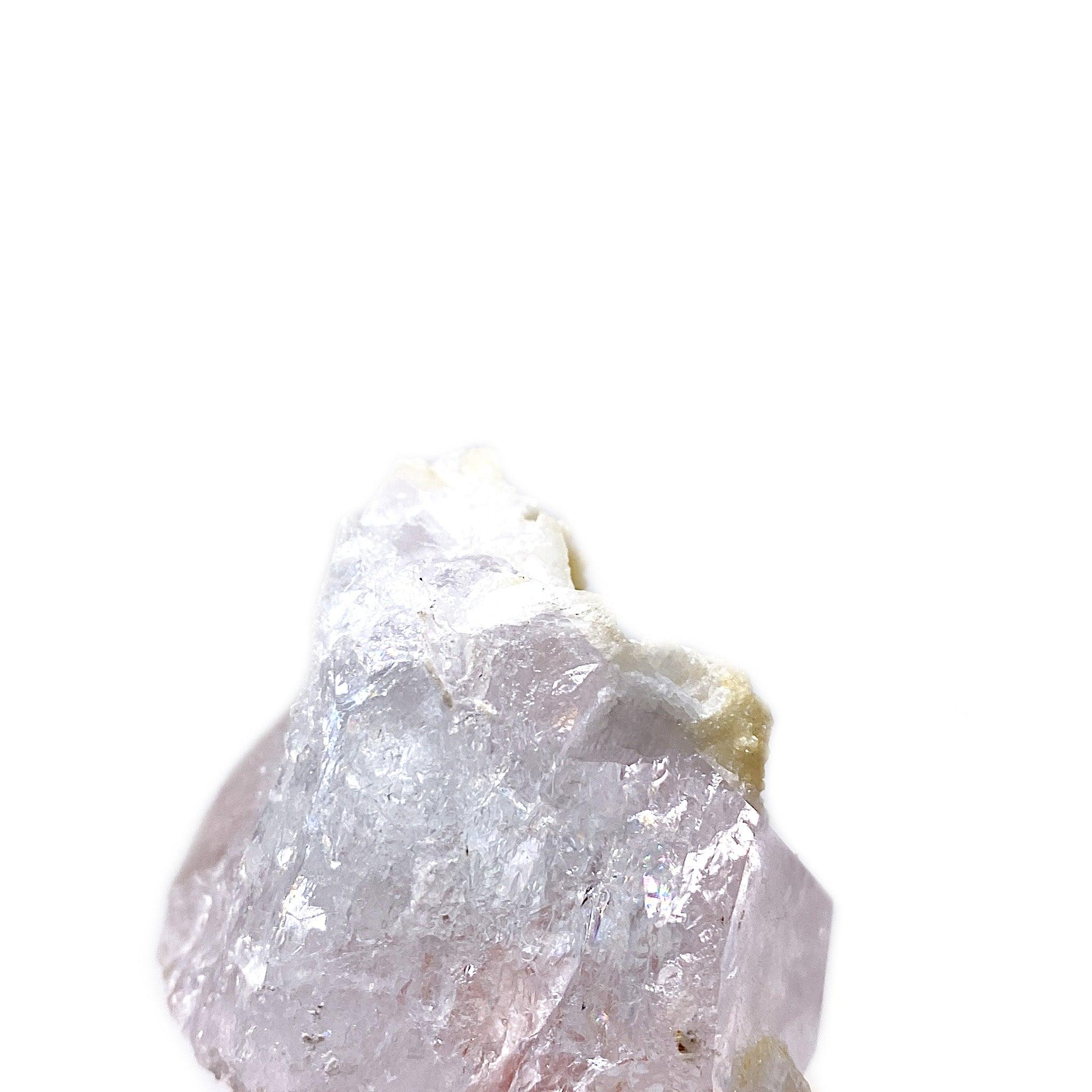 Natural Morganite with Muscovite Crystal - 42g Raw Gemstone Specimen (MORG 02) for Jewelry Making, Mineral Collection & Spiritual Healing