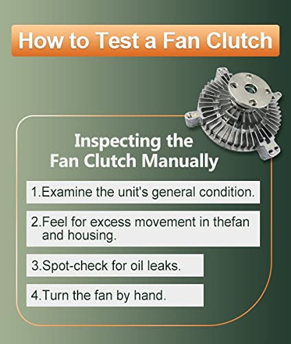 RYNCO Radiator Fan Clutch 2621 - Replacement Engine Cooling Fan Clutch for 2007-2009 Chrysler Aspen & Dodge Durango 4.7L 5.7L V8 - Improves Engine Cooling & Performance for Off-Road & Towing