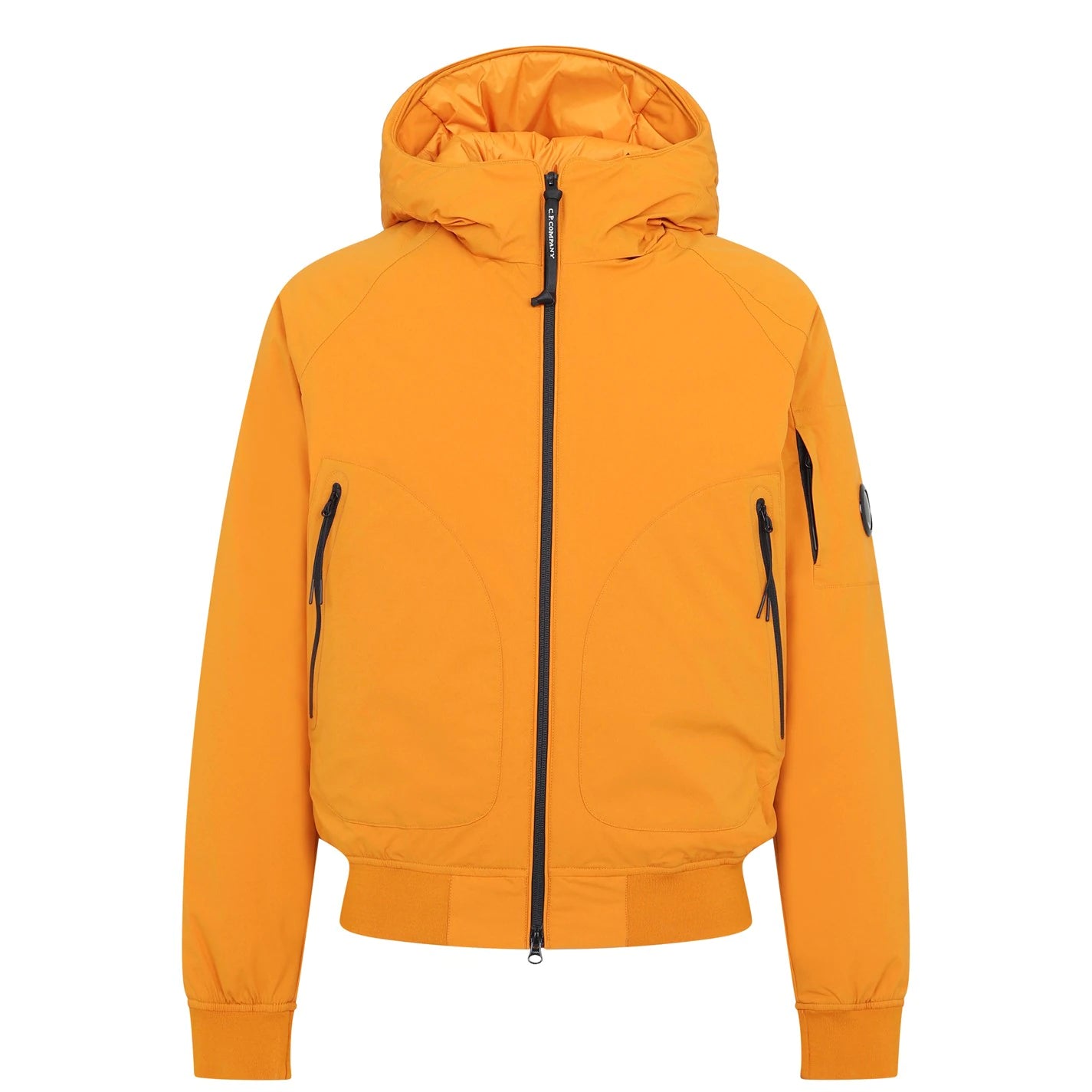 CP Company Orange Pro Tek Lens Jacket - Lightweight Windproof Waterproof Outdoor Jacket for Hiking, Cycling & Urban Streetwear Fashion