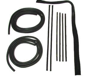 1967-1972 Chevy GMC Door Weatherstrip Seal Kit - 10 Piece Set with Chrome Glassruns, Beltlines & Door Seals (Left & Right) | Perfect for Classic Truck Restoration & Weatherproofing