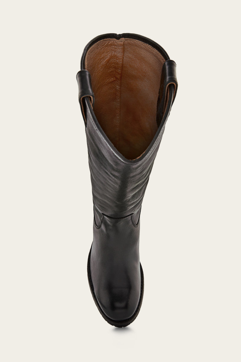 Melissa Button Lug Tall Boots - Vintage & Pre-Loved Women's Ankle Boots for Casual Outfits & Fall Fashion