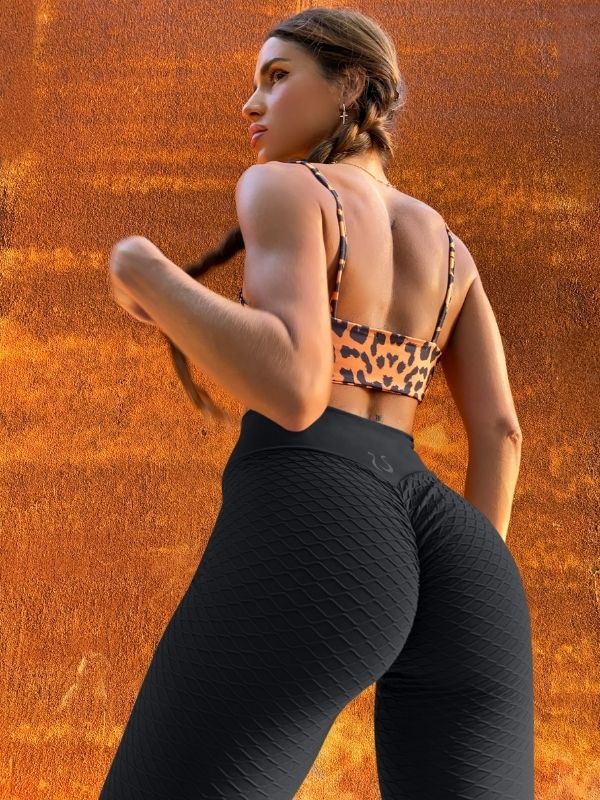 ZASUWA Women's 3D Sculpting High-Waisted Yoga Leggings - Tummy Control Workout Pants for Running, Gym & Everyday Wear