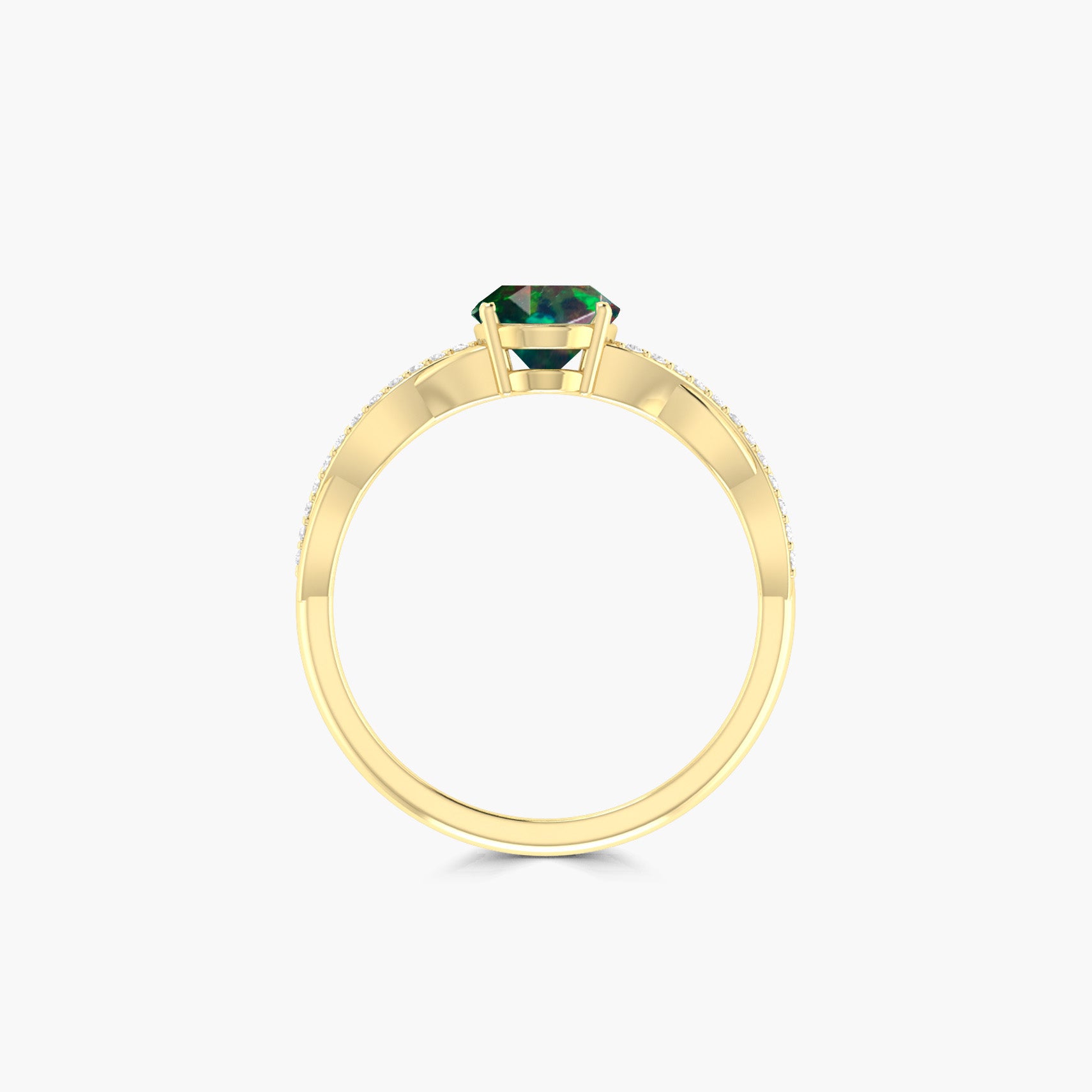Natural Black Ethiopian Opal Engagement Ring - Genuine Fire Opal Jewelry for Women, Wedding, Proposal & Anniversary Gifts