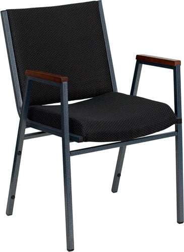 Heavy Duty FLASH HERCULES Series Stackable Fabric Chairs with Arms - Durable Conference & Event Seating for Offices, Banquets, and Classrooms