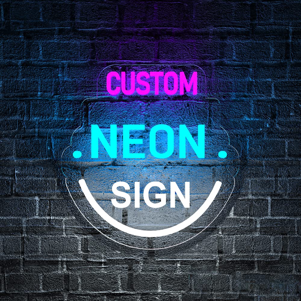 Custom LED Neon Signs - Personalized Dimmable Wall Decor for Bedroom, Home, Party & Gifts | 15