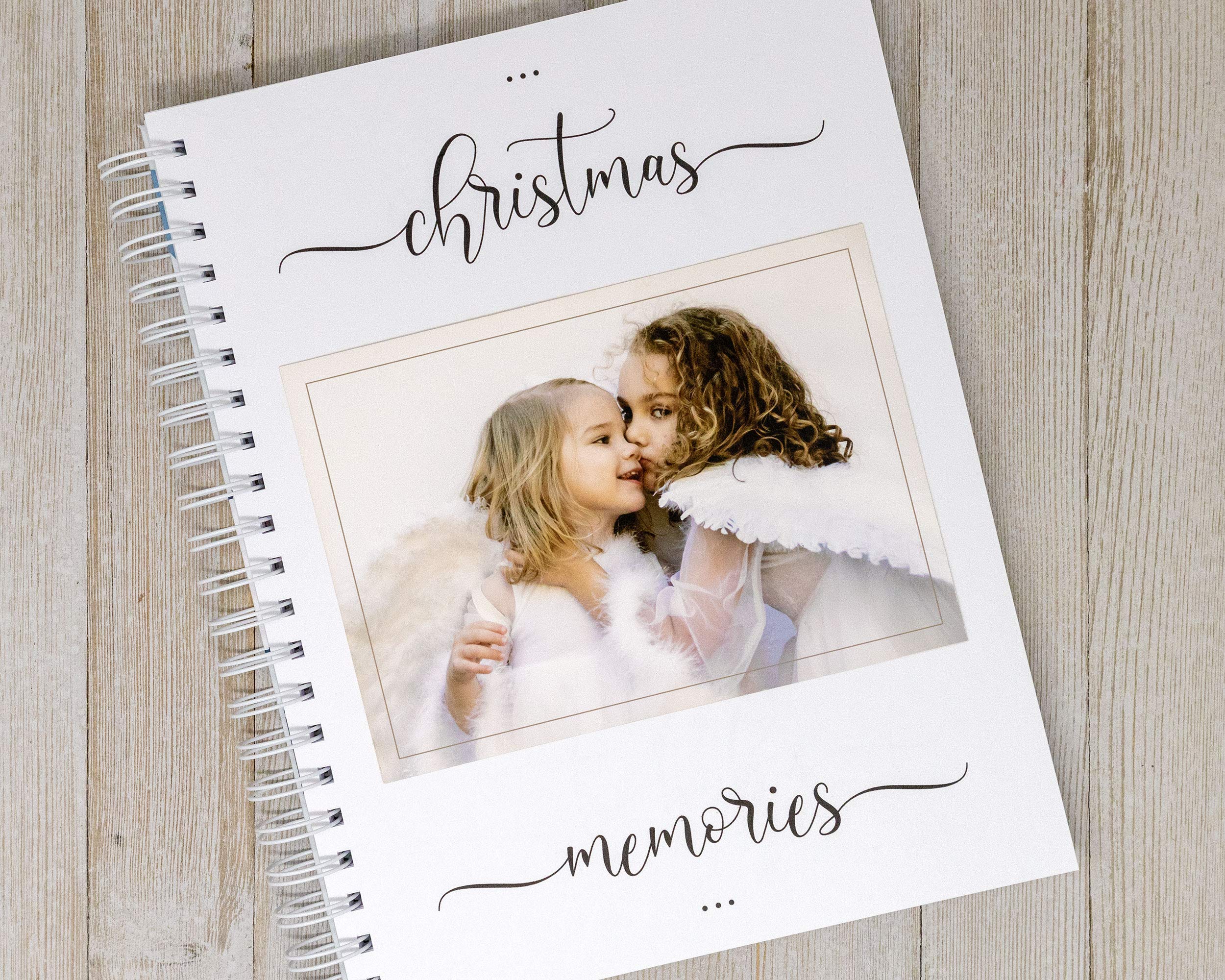 Personalized Christmas Photo Album & Memory Book - Hardcover Santa Photo Scrapbook & Holiday Journal for Family & Friends | Perfect for Christmas Gifts, Santa Visits & Holiday Keepsakes