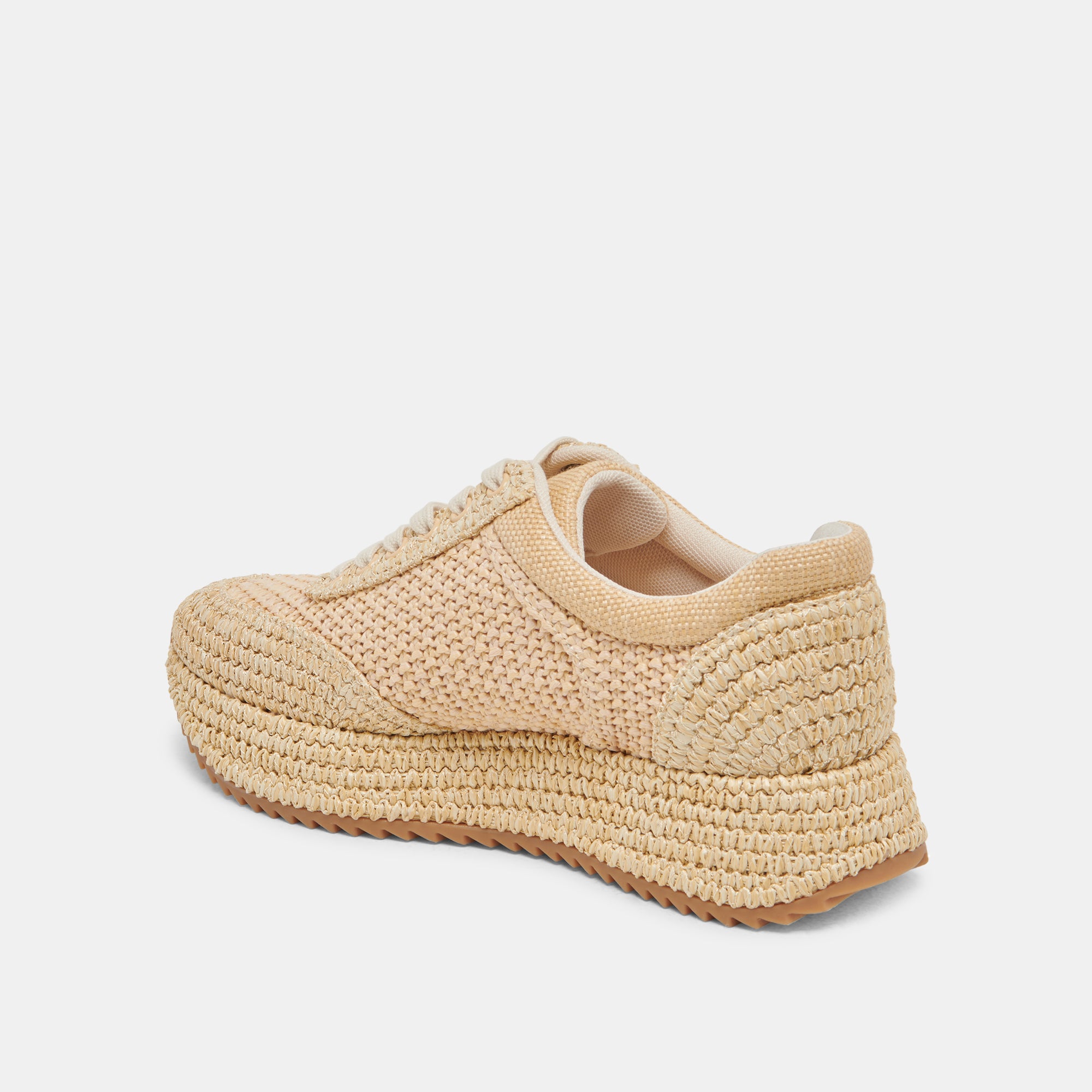 SHYLOH Women's Lightweight Natural Raffia Sneakers - Comfortable Casual Walking Shoes for Summer, Beach & Outdoor Activities