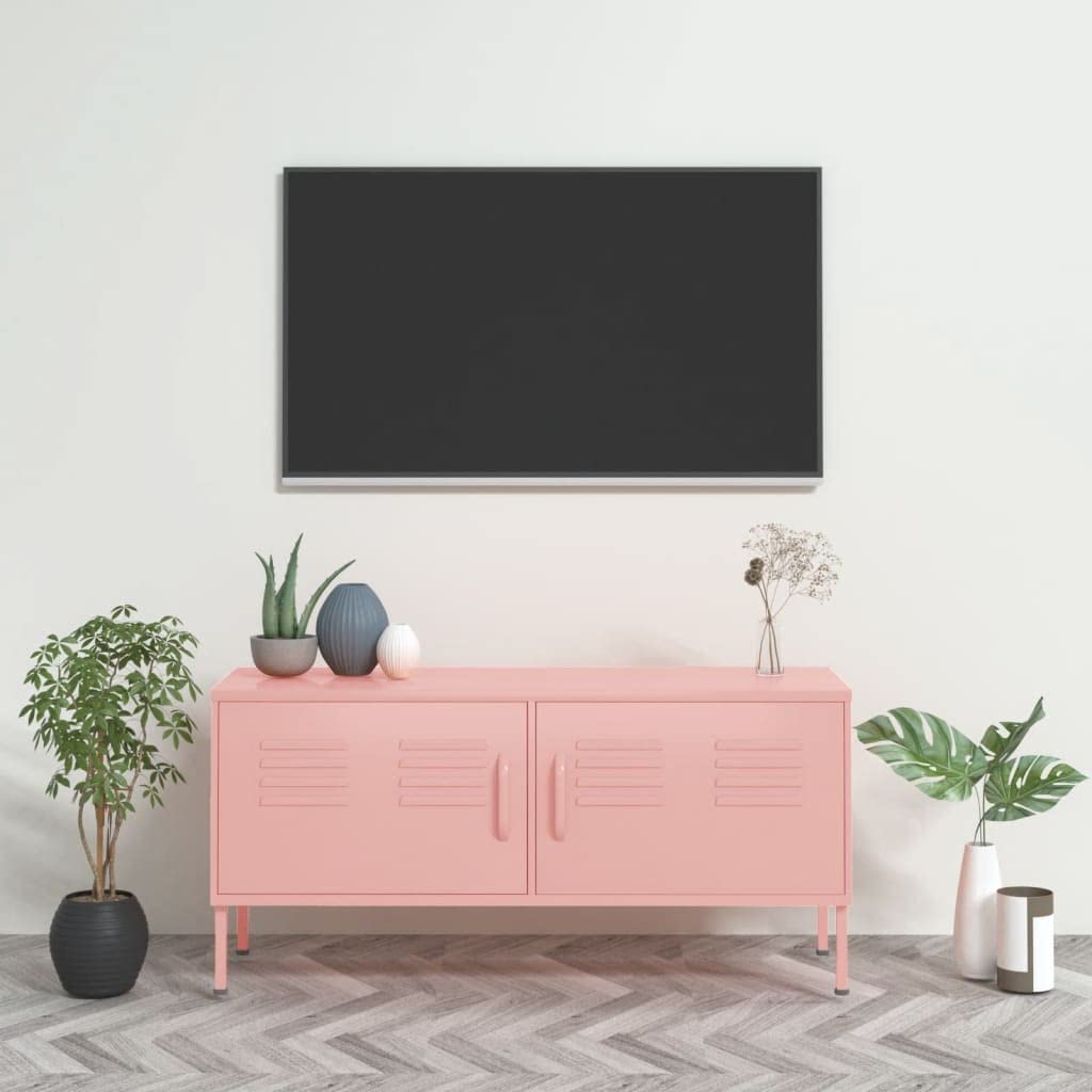 Pink TV Stand with Storage - 41.3