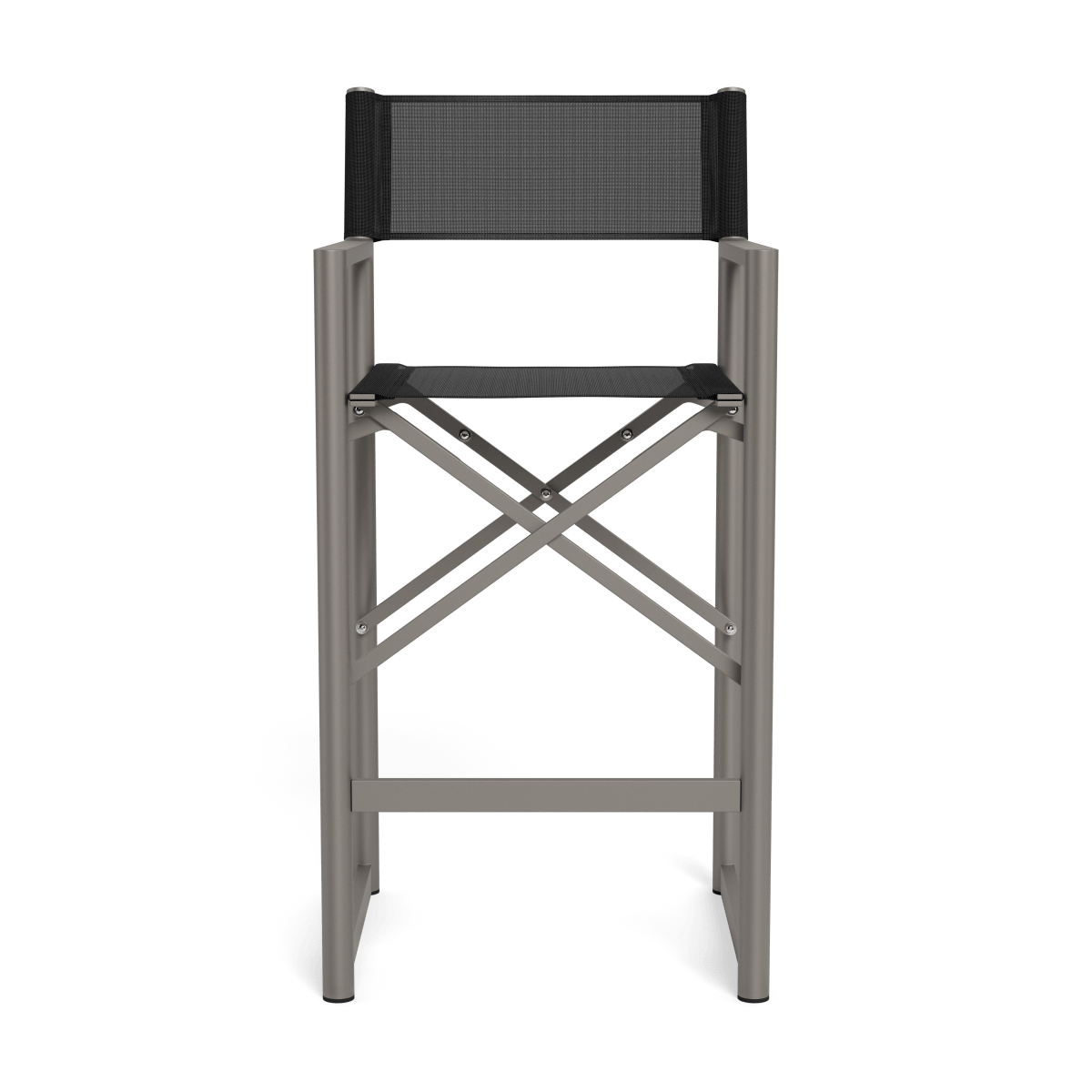 Premium Aluminum Bar Stool with Backrest - Adjustable Height 24