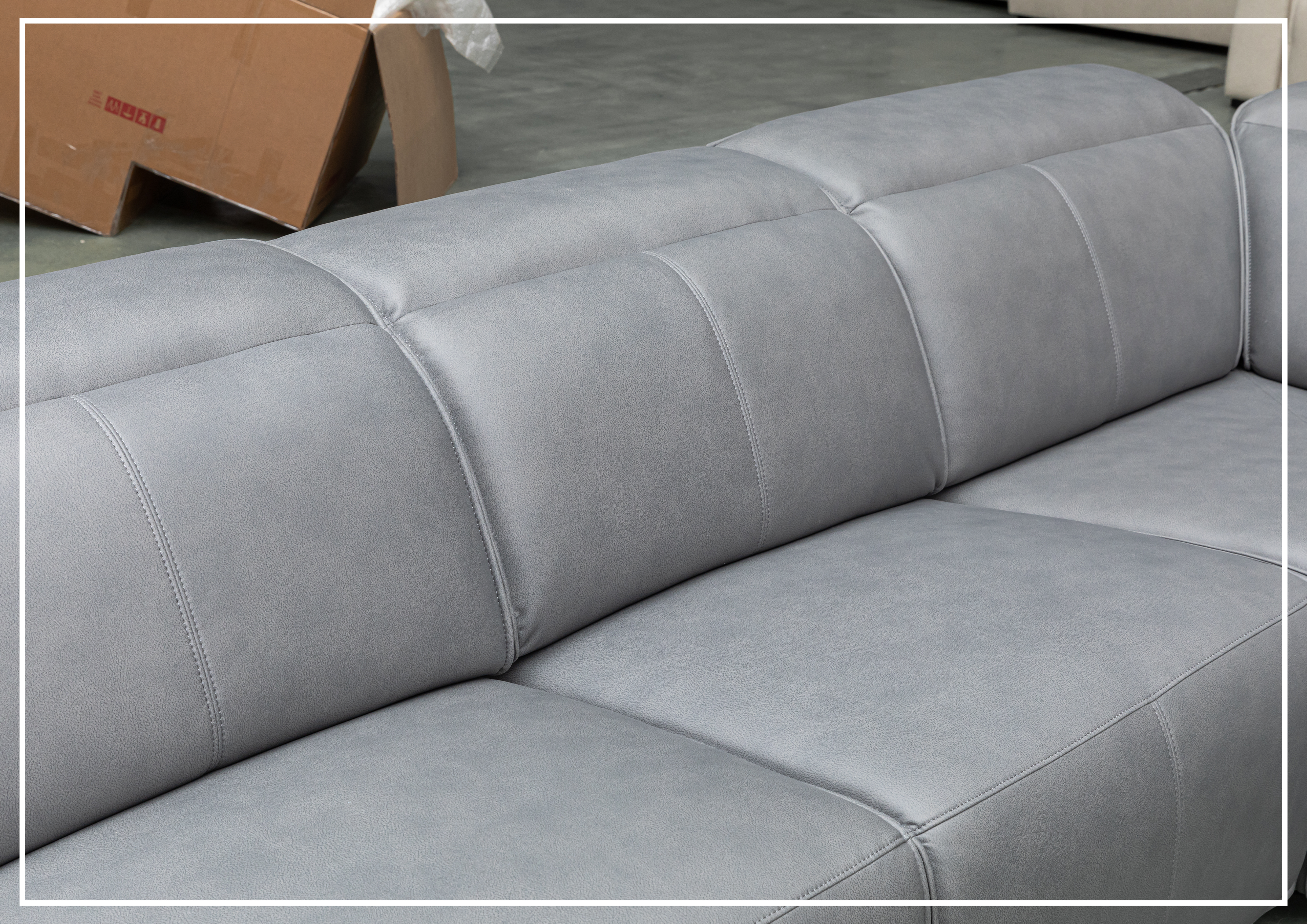 Klaussner Leonardo 6-Piece Power Recliner Sectional Sofa Set with USB Charging - Modern L-Shaped Living Room Furniture for Home Theater & Family Gatherings