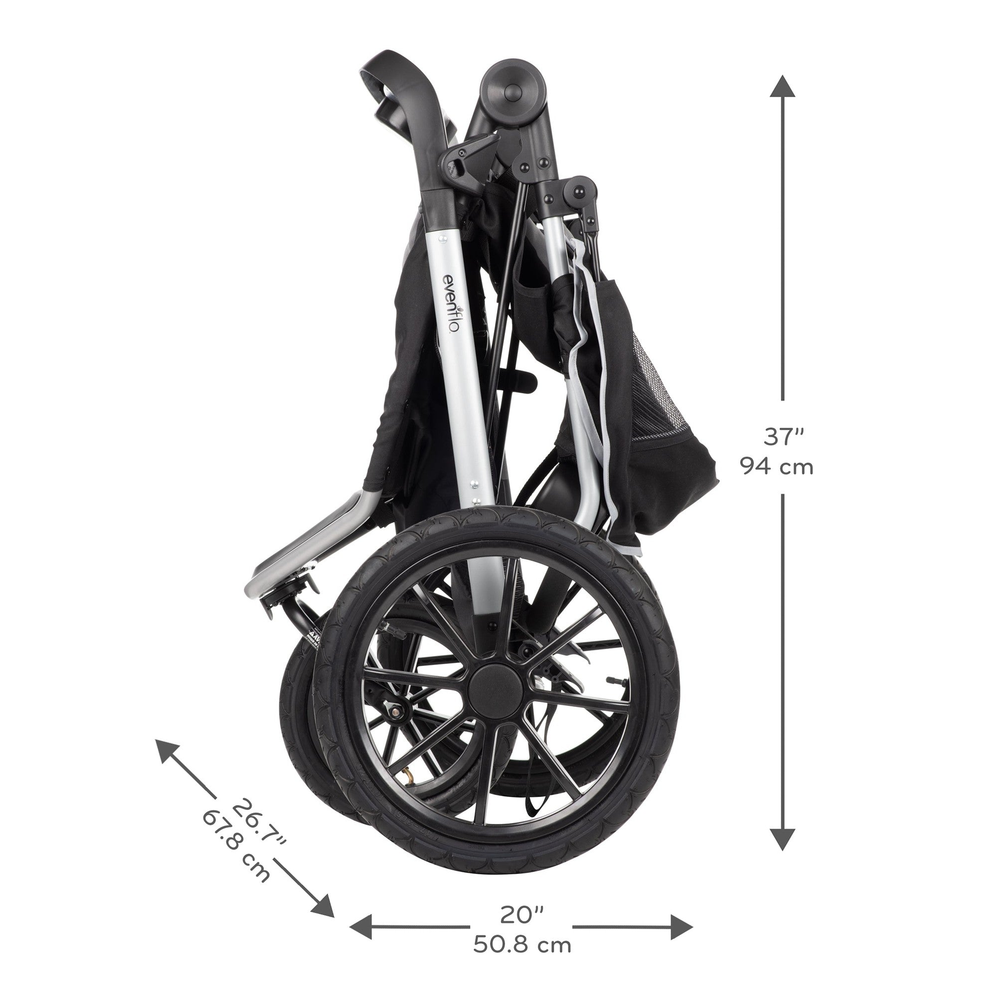 Evenflo Victory Plus Jogging Stroller Travel System - Lightweight All-Terrain Baby Stroller with Car Seat | Perfect for Running, Travel & Outdoor Adventures