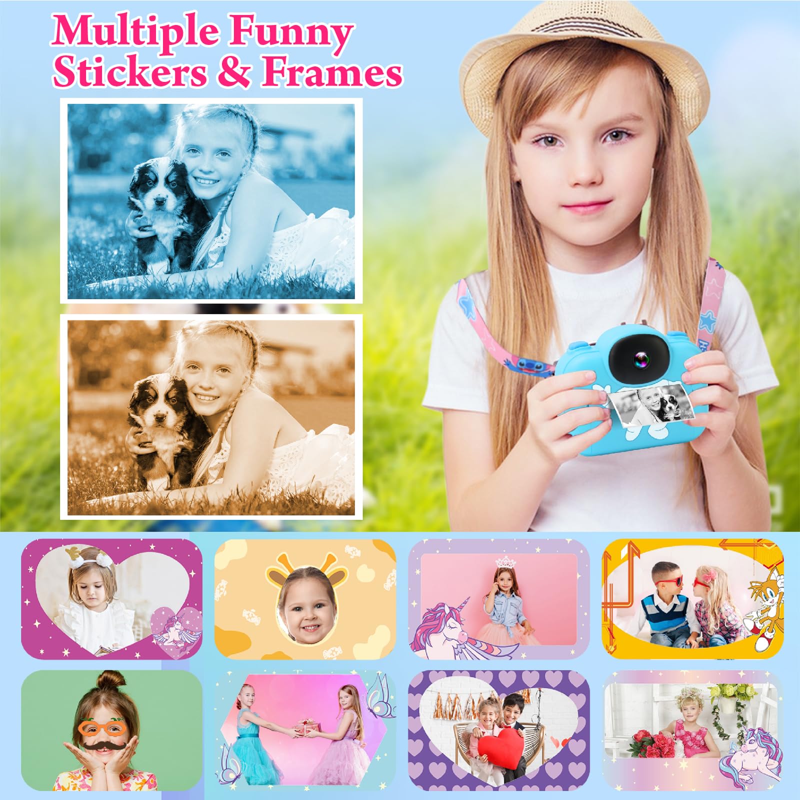 Kids Digital Camera with Instant Print - 3.5
