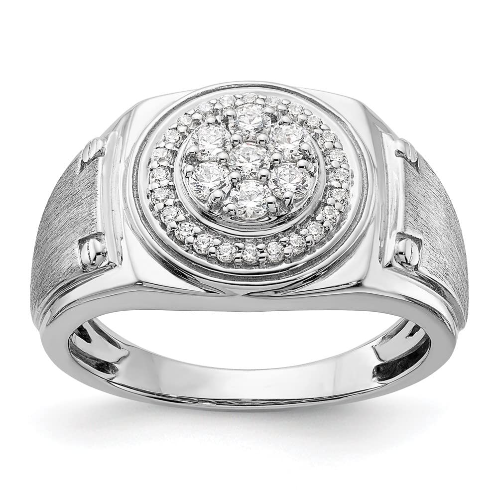 14K White Gold Lab-Grown Diamond Engagement Ring for Women - Elegant Wedding Band, Promise & Anniversary Jewelry Gift - Perfect for Proposals, Bridal Sets & Special Occasions