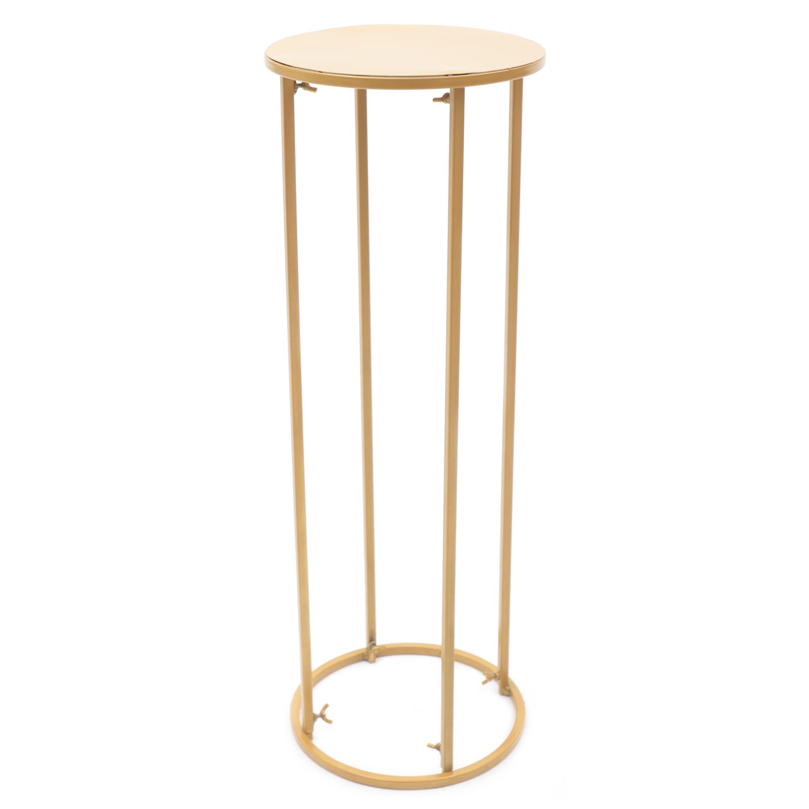 3-Piece Gold Metal Flower Stand Set for Wedding Table Centerpieces, Floor Vase Columns - Elegant Home Decor for Weddings, Parties & Events | Perfect for Reception Tables, Banquet Halls & Romantic Home Decorations