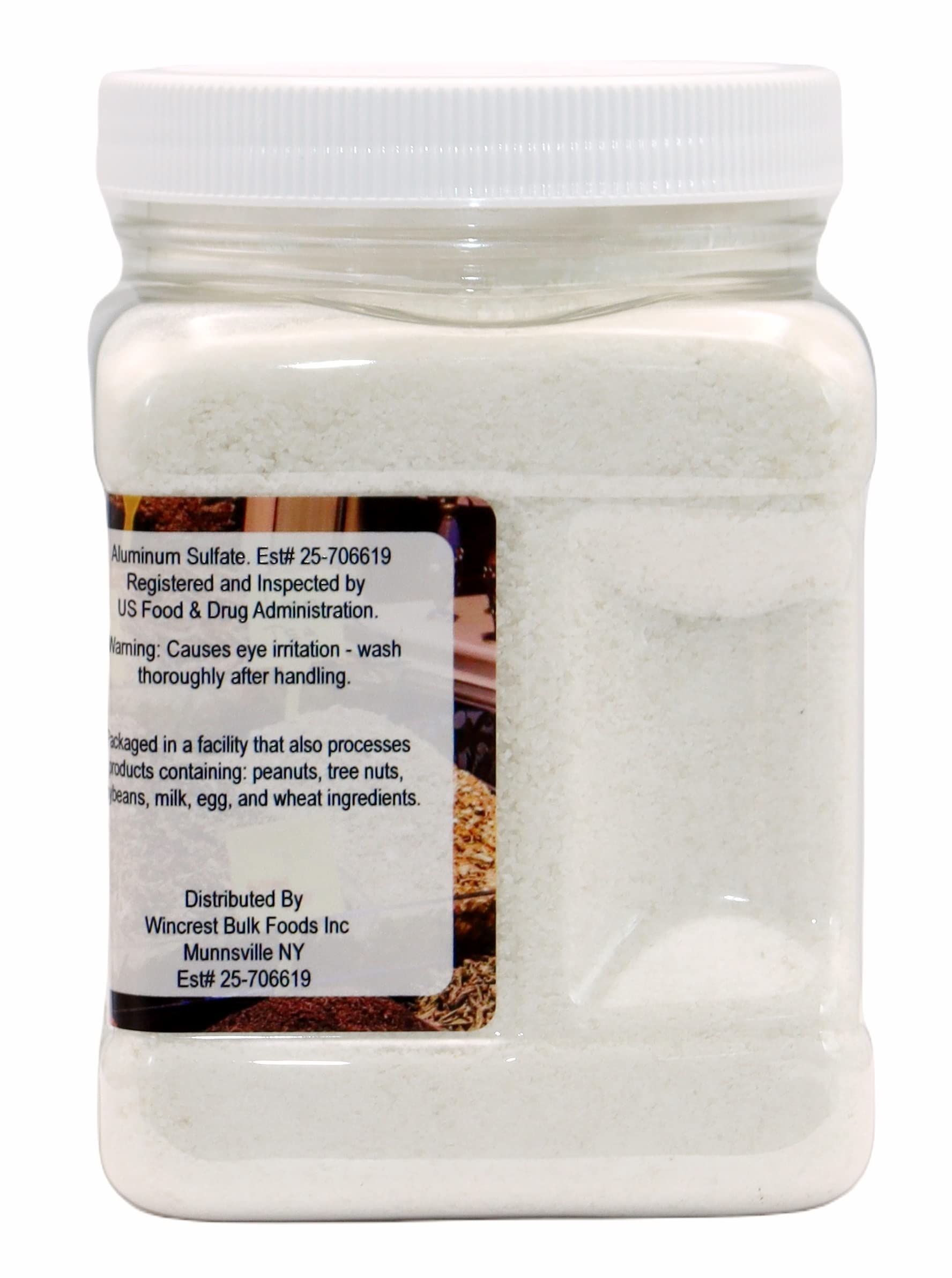 Food Grade Alum Powder - 2 Lb (32 oz) Bulk Container for Pickling, Baking & Natural Deodorant - Aluminum Free Cooking & Preserving Essential