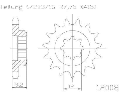 10T Sprocket ESJOT for KTM 50 Adventure, 50SX Pro Junior & Pro Senior (1997-2000) - Dirt Bike Replacement Part for Off-Road Racing & Trail Riding