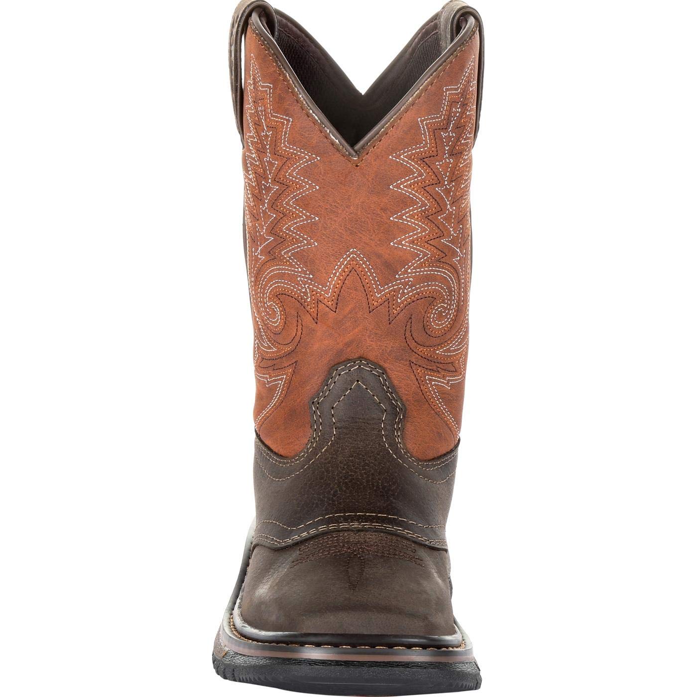 ROCKY Kids' Ride FLX Western Boots - Durable Leather Cowboy Boots for Boys & Girls - Perfect for Horseback Riding, Rodeos & Country Style Fashion