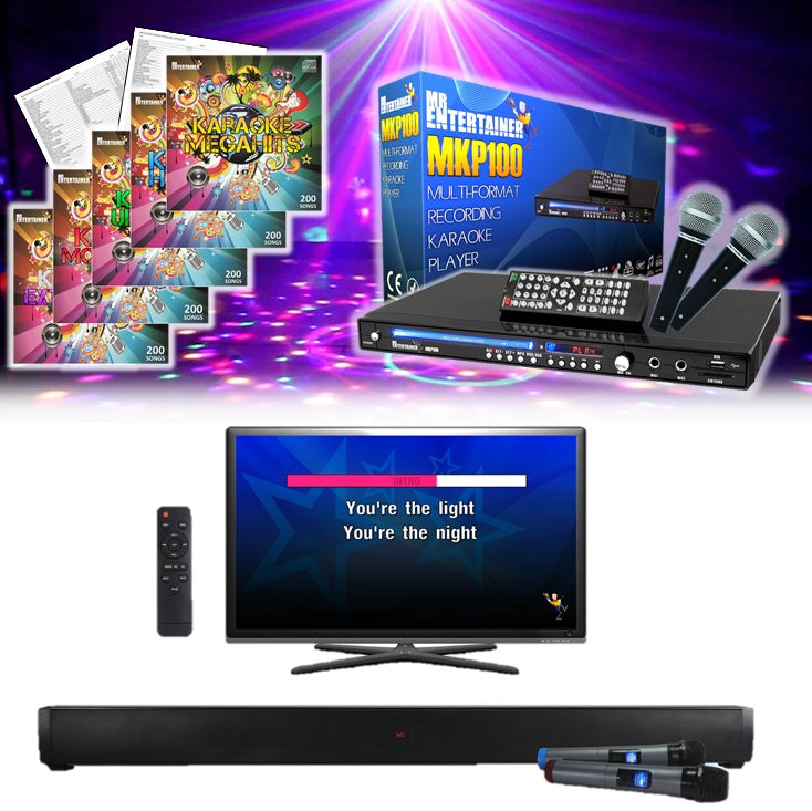 Best Wireless Soundbar with Bluetooth for Home Karaoke Party - Portable Speaker System for Movies, Music & Gaming - Perfect for Living Room, Bedroom & Outdoor Gatherings