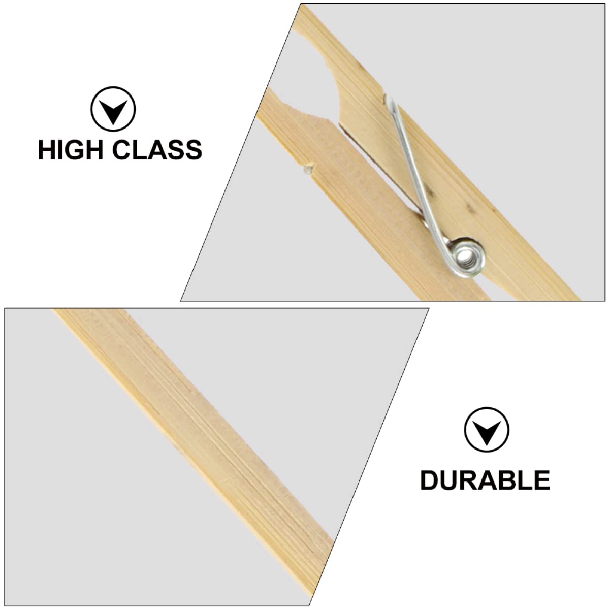 Bamboo Test Tube Clamps - 20pcs Lightweight Heat Resistant 2cm Diameter Lab Tube Holders for Science Experiments, Chemistry Labs & DIY Projects