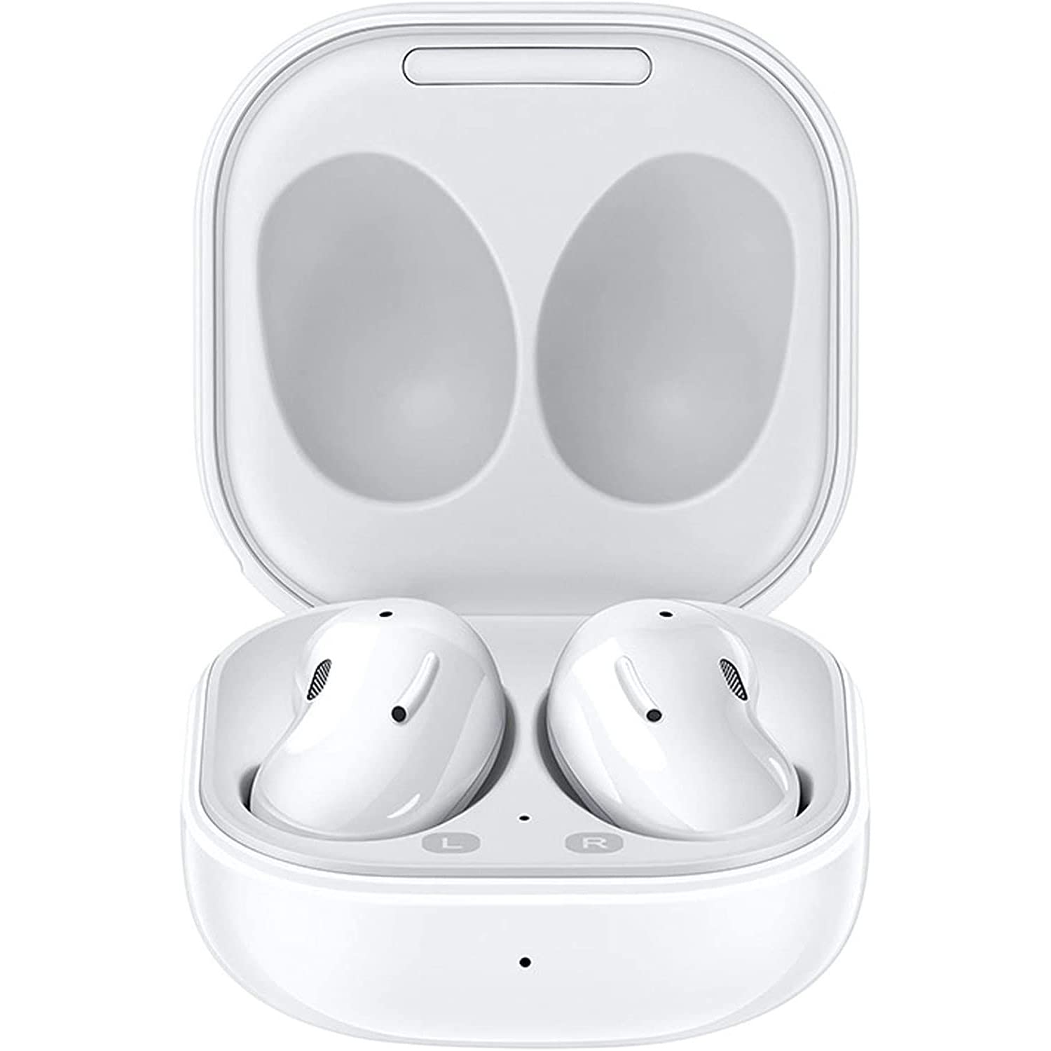 SAMSUNG Galaxy Buds Live Wireless Earbuds with Active Noise Cancelling, Bluetooth 5.0, Long Battery Life - Mystic White | Perfect for Workouts, Commuting & Travel