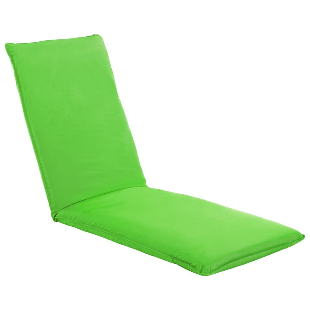 CHARMMA Foldable Sun Lounger - Durable Oxford Fabric, Green - Perfect for Beach, Poolside, and Outdoor Relaxation