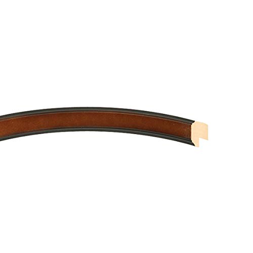 Oval Beveled Wall Mirror 22x26 Inches - Walnut Finish Toronto Style Home Decor - Perfect for Living Room, Bedroom, Entryway & Bathroom