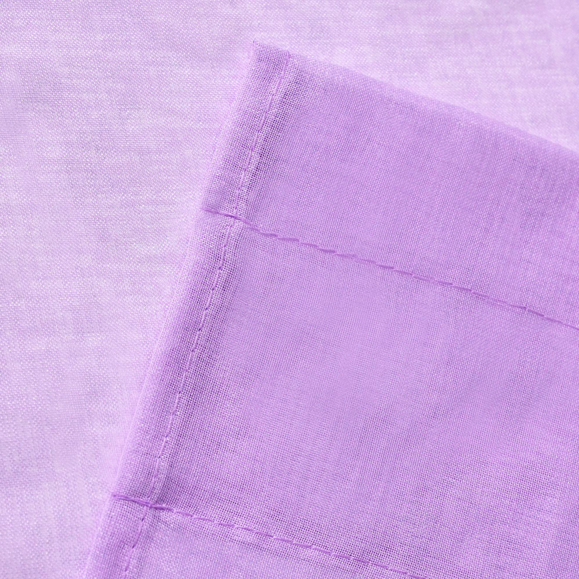 Dualife 36 Inch Purple Sheer Kitchen Curtains - Semi-Sheer Tier Cafe Curtains with Linen Look for Privacy, Bathroom, Basement & Small Windows (34x36 Inches, Lilac) - Perfect for Kitchen Decor, Bathroom Windows & Cozy Home Styling