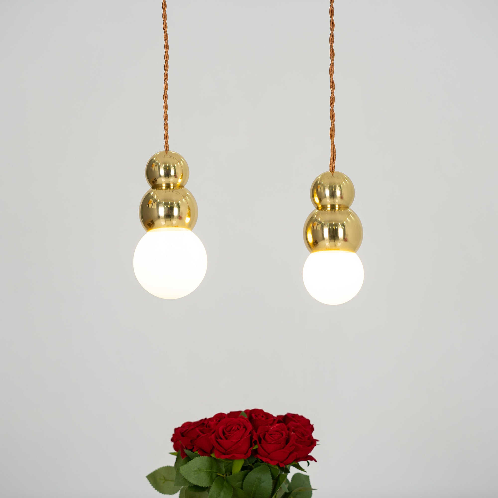 Modern LED Ball Light Pendant Lamp - Dimmable Hanging Light Fixture for Kitchen Island, Dining Room & Bedroom Decor