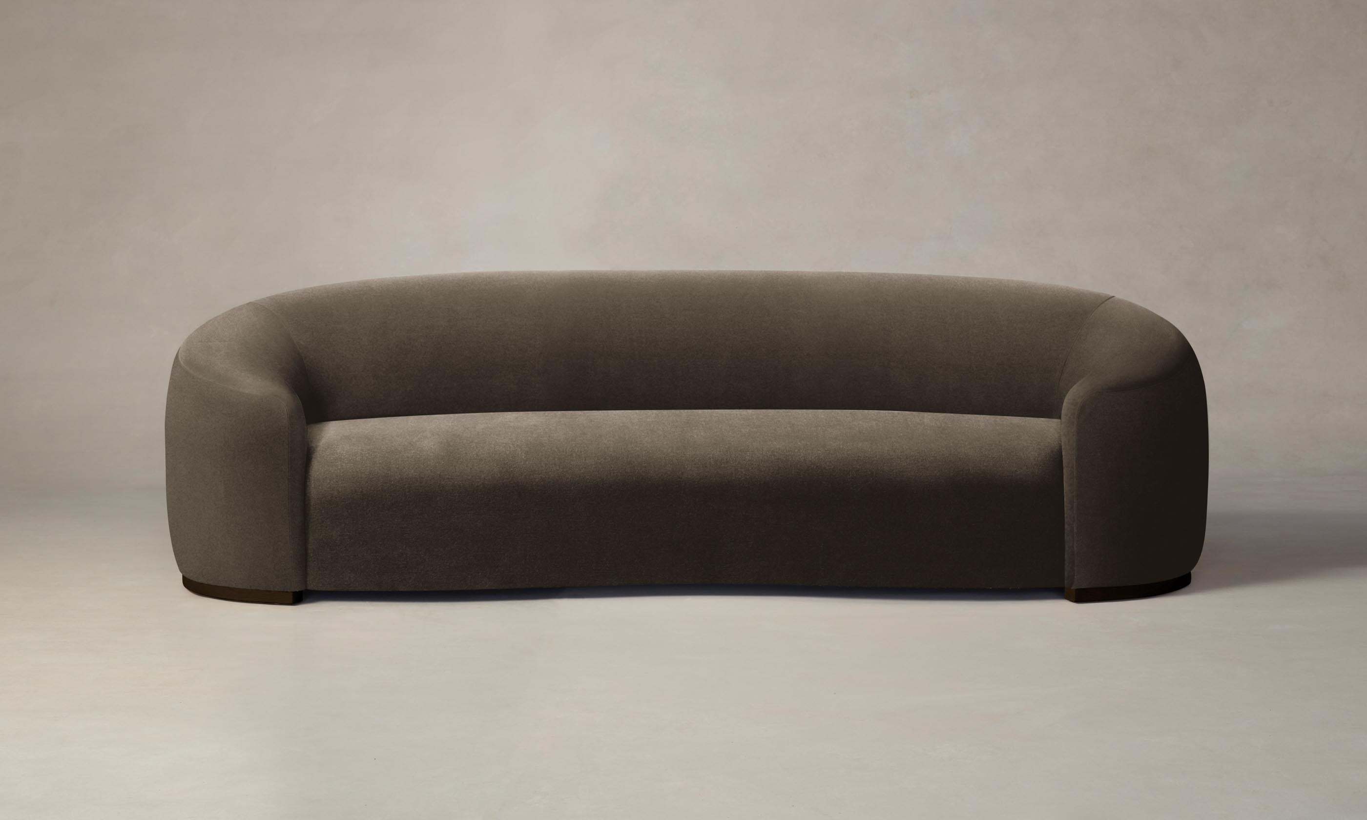 Luxury Chelsea Sofa in Soft Mohair Mink Fabric - Perfect for Living Room, Lounge & Modern Home Decor