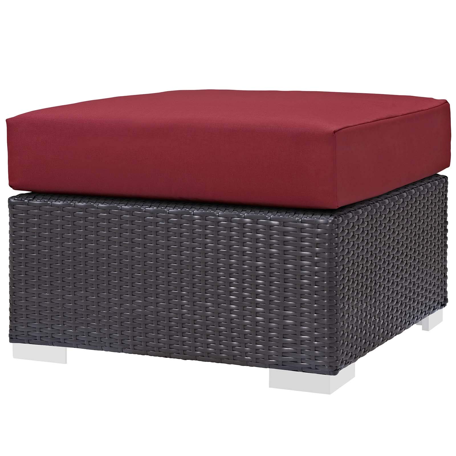 Modern Outdoor Patio Lounge Set - 3-Piece Wicker Sofa, Chair & Coffee Table with Fire Pit - Water-Resistant Fabric Rattan Furniture for Backyard, Garden or Poolside Relaxation