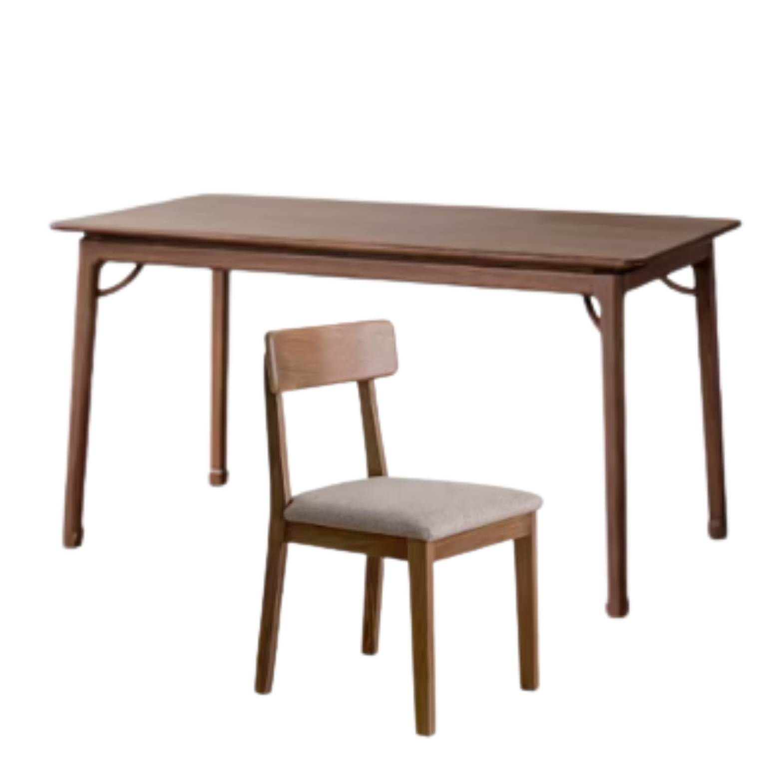 Premium Black Walnut & Ash Solid Wood Dining Table - Handcrafted in North America | Rustic Farmhouse Style for Dining Room, Kitchen, or Open Concept Living Space