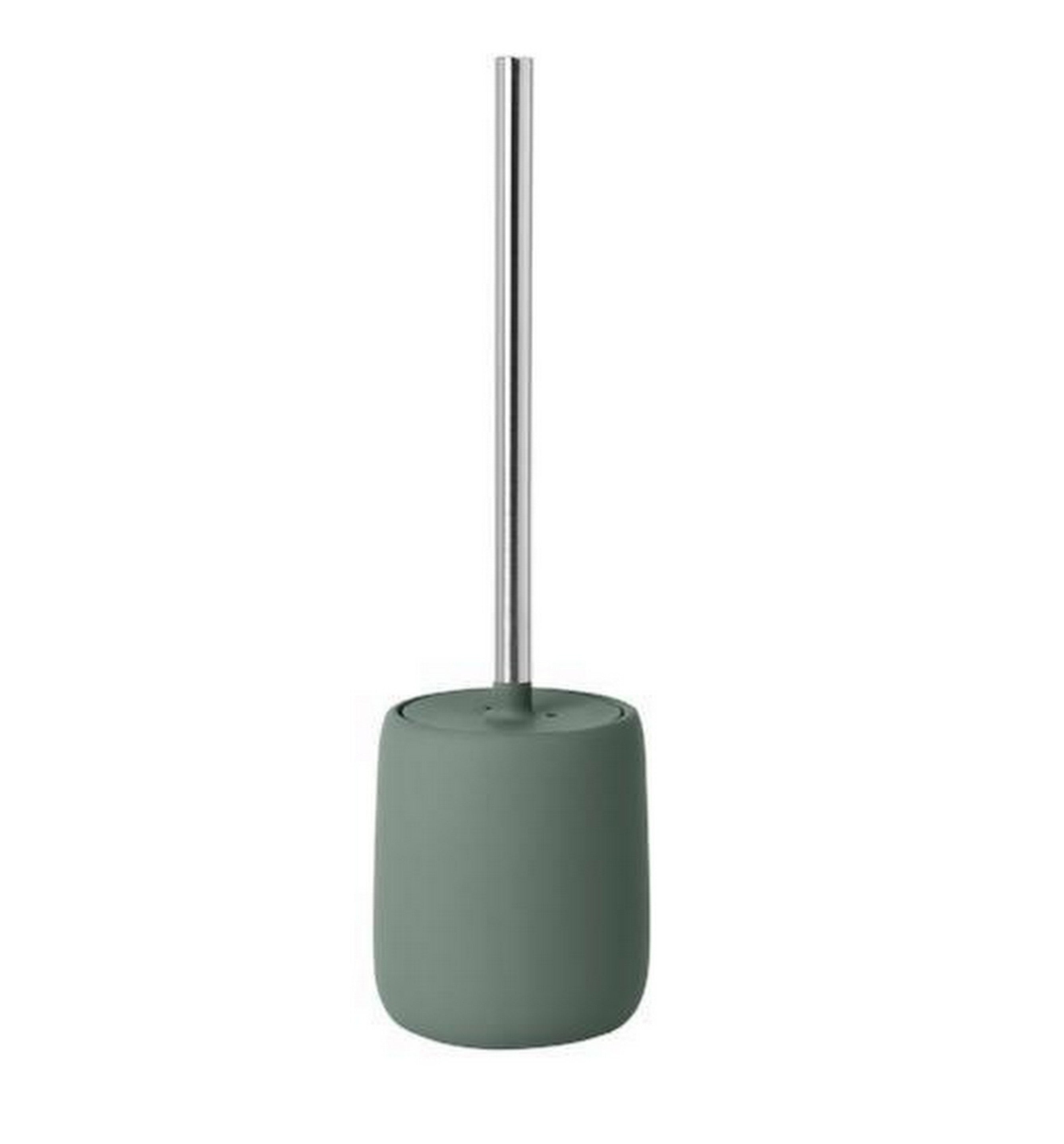 Blomus SONO Toilet Brush Set - Modern Agave Green Bathroom Cleaning Tool with Holder | Durable & Hygienic for Home, Apartment, and Office Use