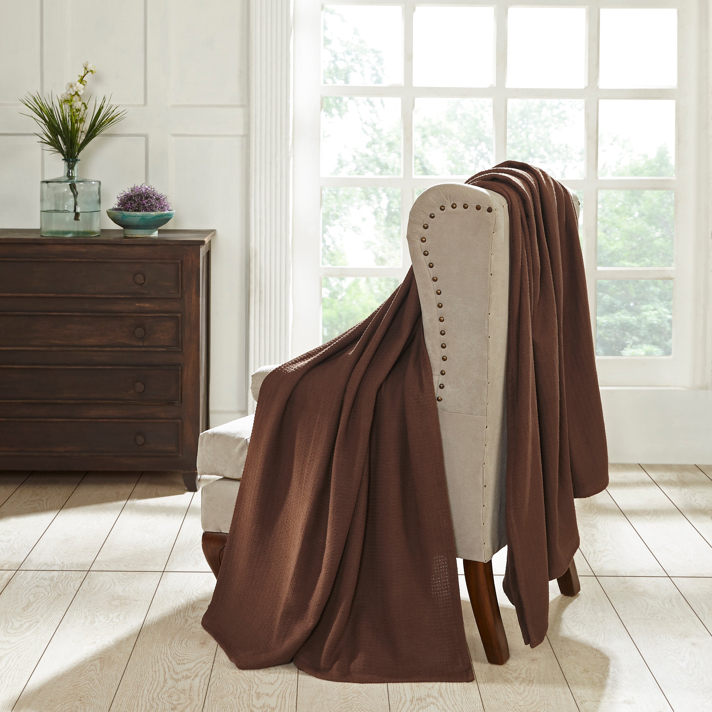 Premium Textured Cotton Waffle Weave Blanket - Soft & Breathable Throw for Bed, Sofa & Couch - Cozy Home Decor Gift for All Seasons