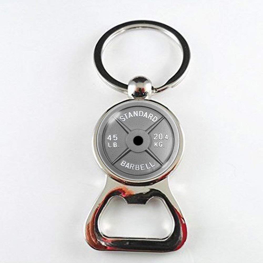 Barbell Bottle Opener Necklace - Stainless Steel Gym Jewelry for Fitness Enthusiasts | Perfect for Workouts, Bodybuilding & Beer Lovers