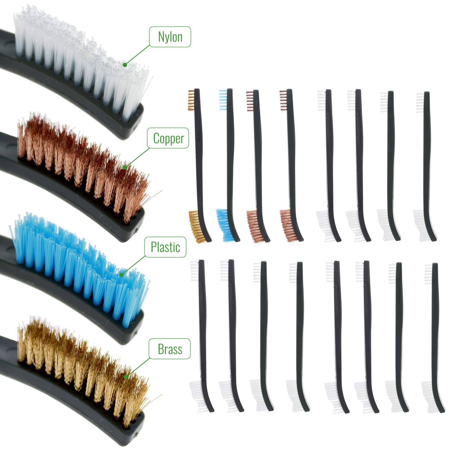 18-Piece Gun Cleaning Kit - Brushes & Tools for Firearm Maintenance