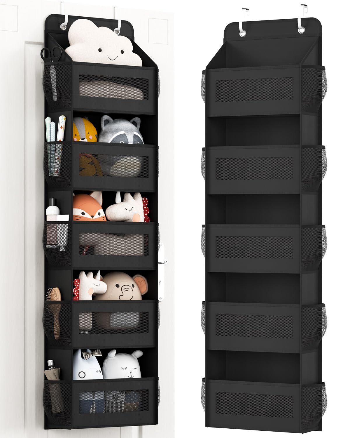 15-Pocket Over the Door Organizer - Space-Saving Hanging Storage for Bathroom, Shoes, Kids Toys & Closet Organization | Perfect for Small Spaces & Home Organization