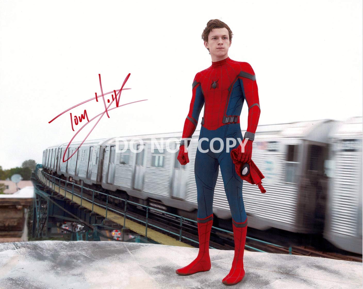 Tom Holland as Spider-Man Autographed 8x10 Photo - Limited Edition Reprint - Perfect for Marvel Fans, Collectors & Home Decor