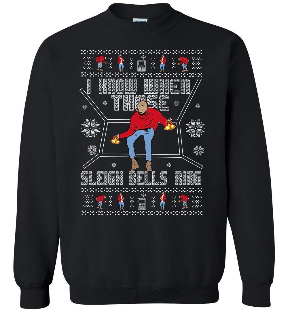 Drake Ugly Christmas Sweater & T-Shirt - Funny Hotline Bling Holiday Sweatshirt for Men & Women - Perfect for Christmas Parties & Gifts