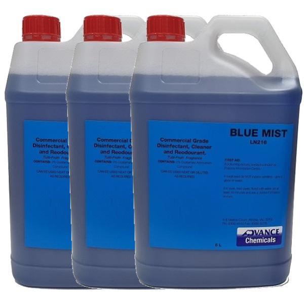 Advanced Chemicals Blue Mist Disinfectant Cleaner & Deodorizer - Kills 99.9% Germs, Eliminates Odors - Ideal for Home, Office, Hospital, and Public Spaces Cleaning