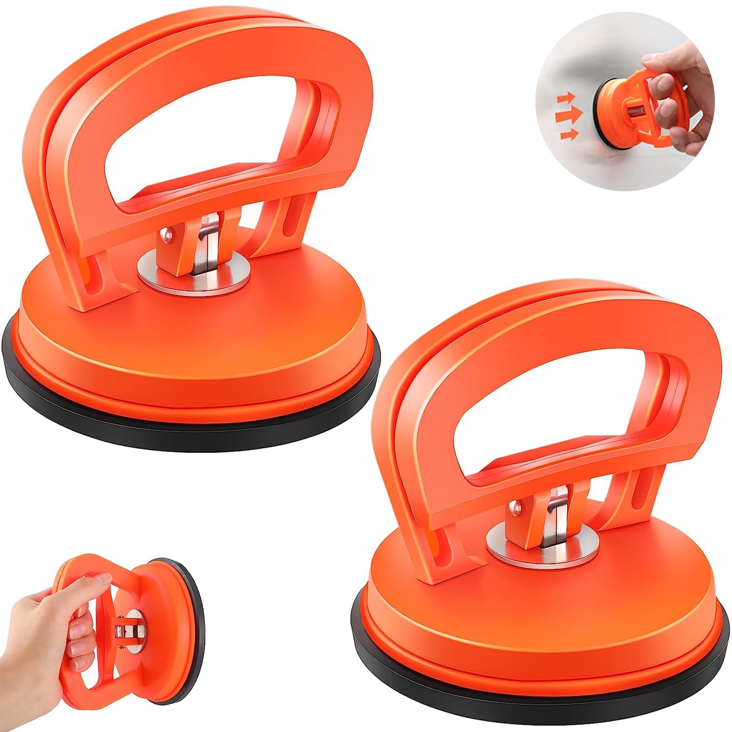 2 Pack Car Dent Puller Kit - Powerful Suction Cup Dent Remover & Paintless Repair Tool for Cars, Glass, Tiles & Mirrors | Auto Body Dent Removal Kit with Handle Lifter for Easy DIY Dent Repair at Home