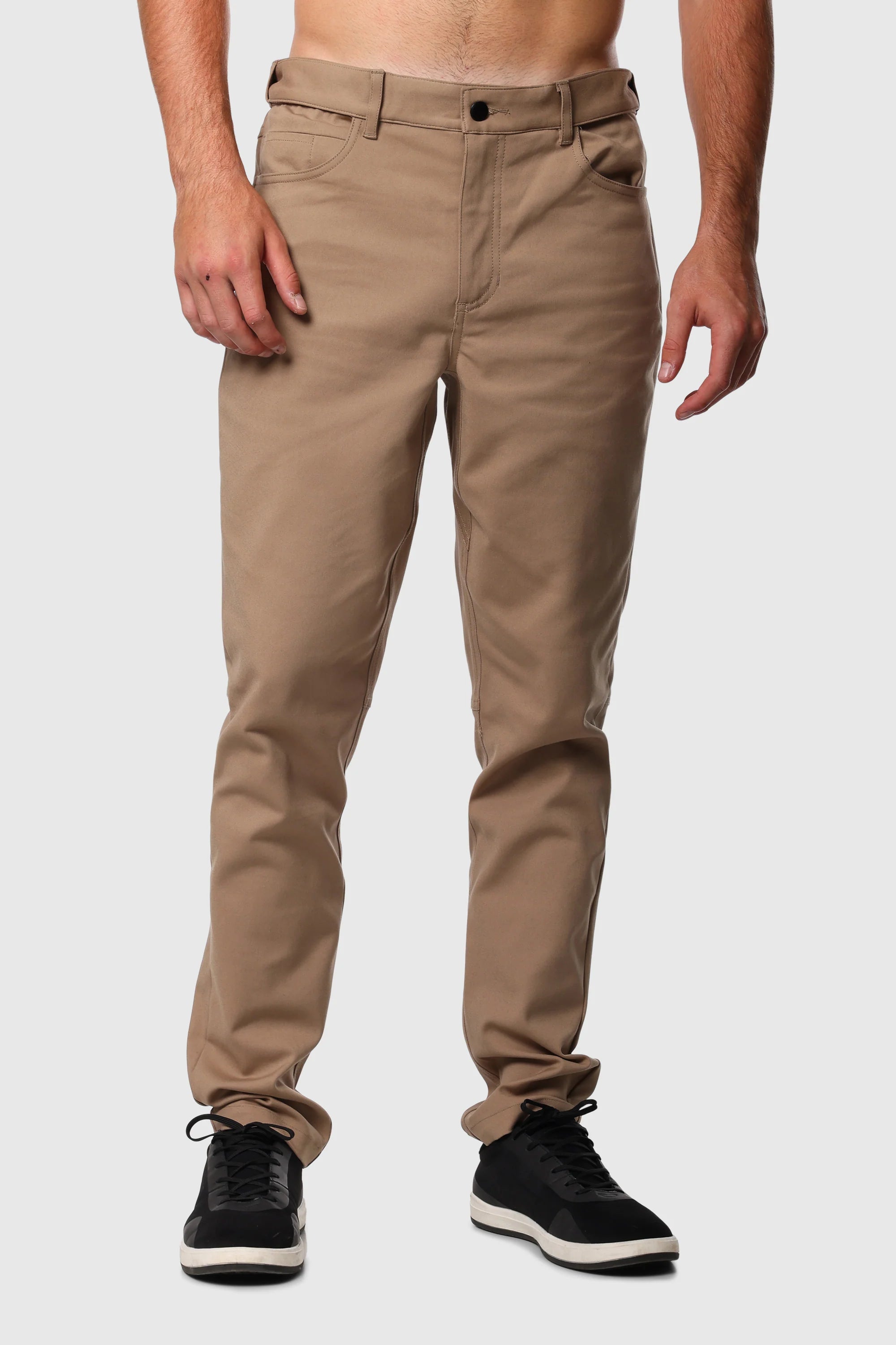 Men's Utility Chino Pants in Tan - Comfortable & Durable for Work, Outdoor & Casual Wear