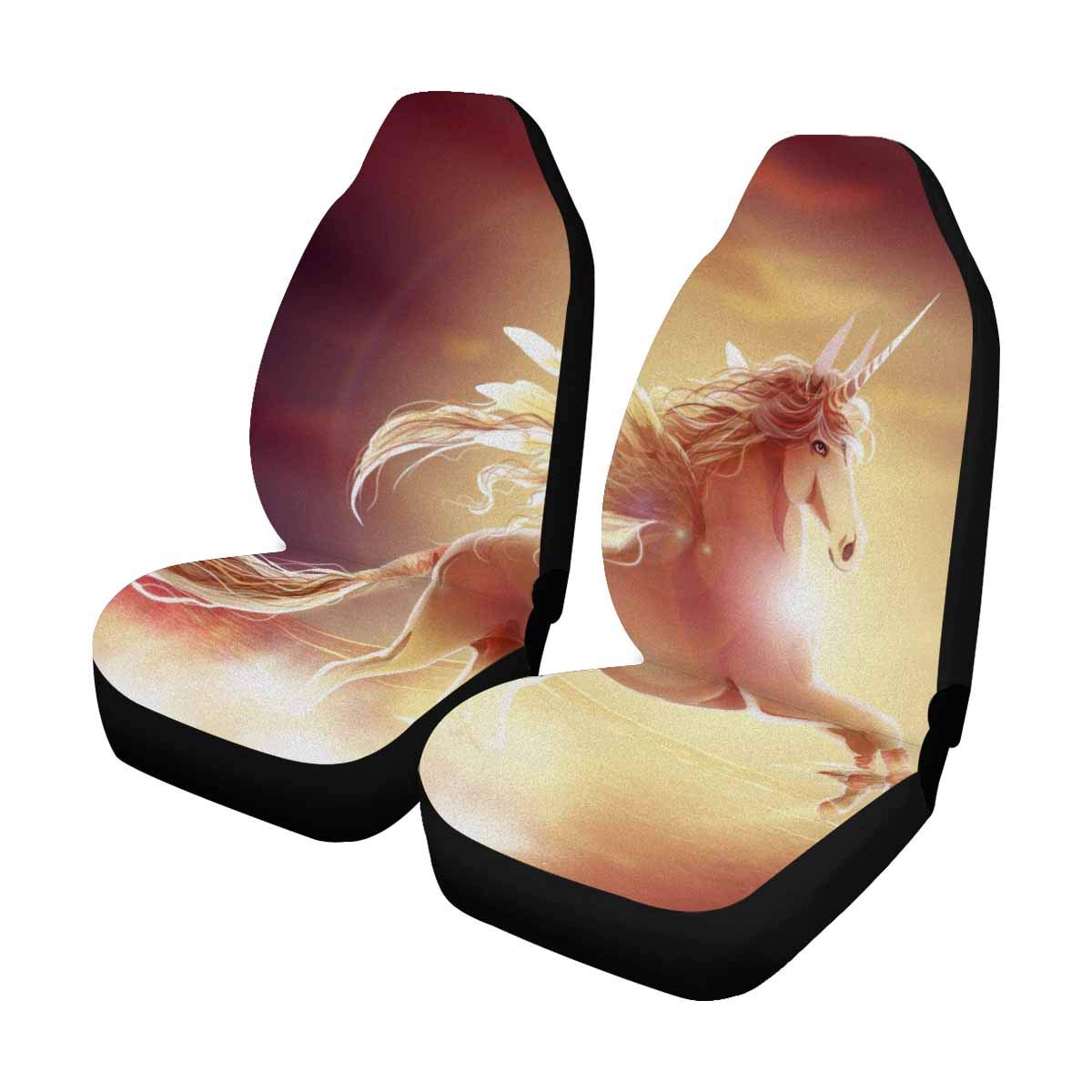 Custom Printed Car Seat Covers - Unique Pegasus at Sunset Design | Durable & Washable | Perfect for Cars, Trucks & SUVs | Gift for Car Lovers