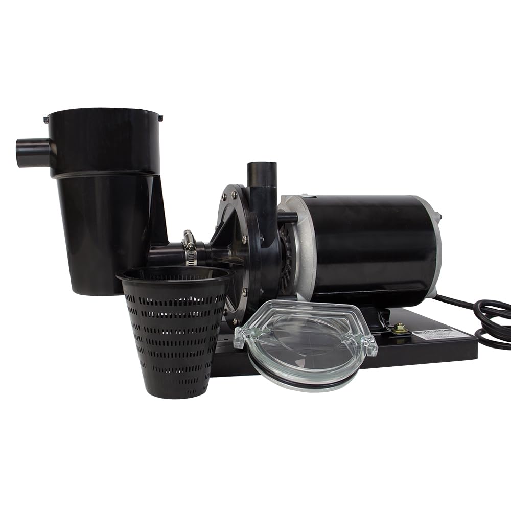 Rx Clear Patriot Sand Filter System for Above Ground Pools - 12 Inch Filter with 1/2 HP Niagara Pump | Up to 10,500 Gallon Capacity | Perfect for Backyard Swimming Pool Maintenance & Water Filtration