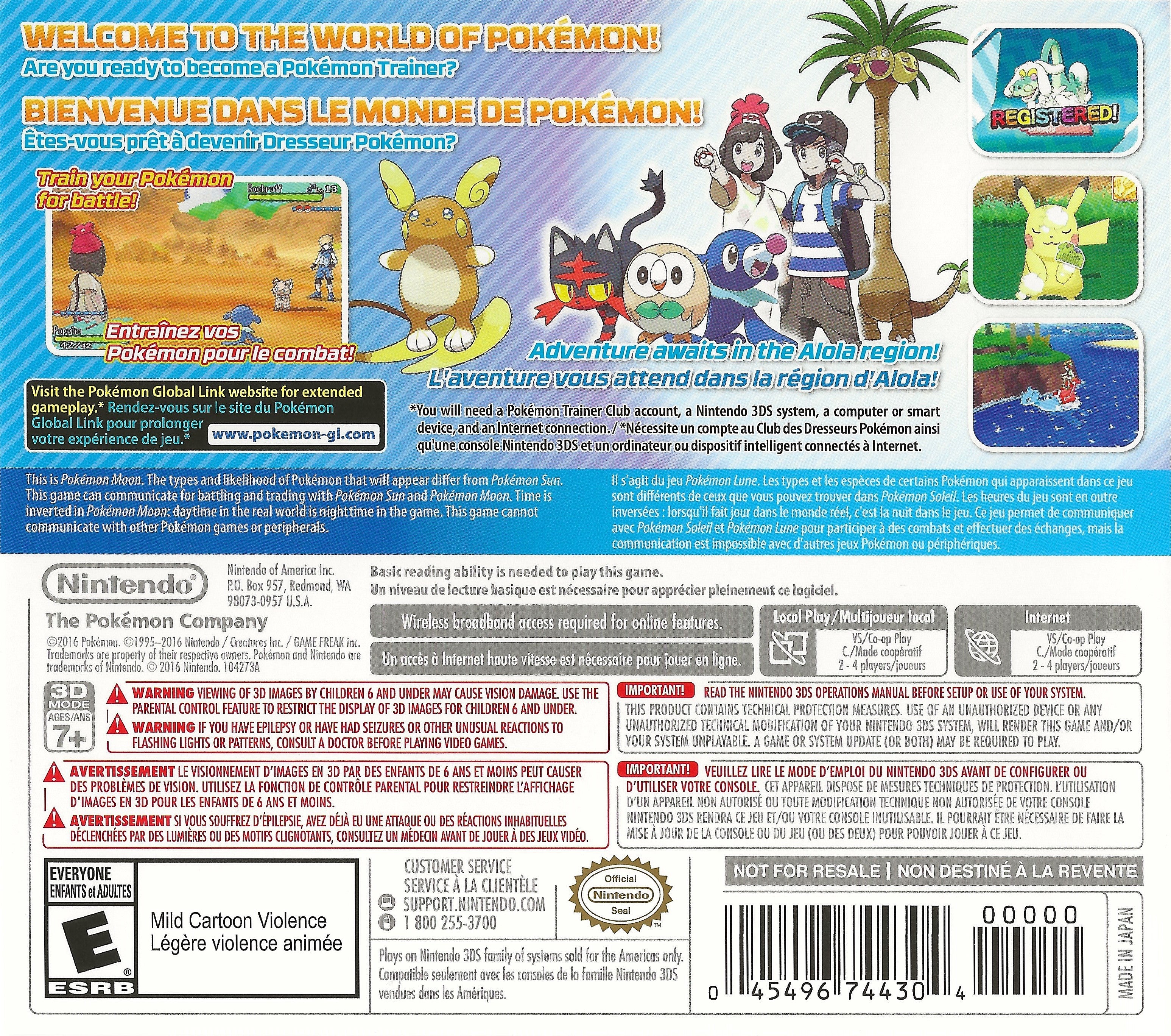 Used Pokemon Moon 3DS Game - Authentic Nintendo 3DS Cartridge | Perfect for Collectors & Retro Gaming Enthusiasts