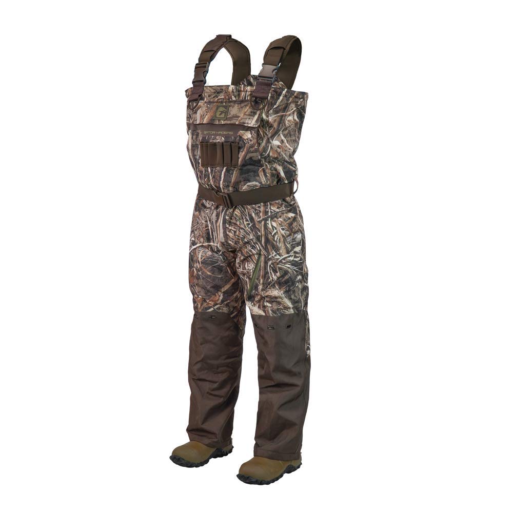 Gator Waders Women's Shield Series Insulated Breathable Hunting Waders - Waterproof & Warm for Cold Weather - Realtree Max-5 Camo - Ideal for Duck Hunting, Fishing & Outdoor Adventures